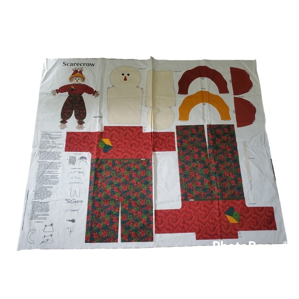 NEW Scarecrow Cut And Sew Fabric Panel By VIP Cranston Dream Spinners Uncut Cute